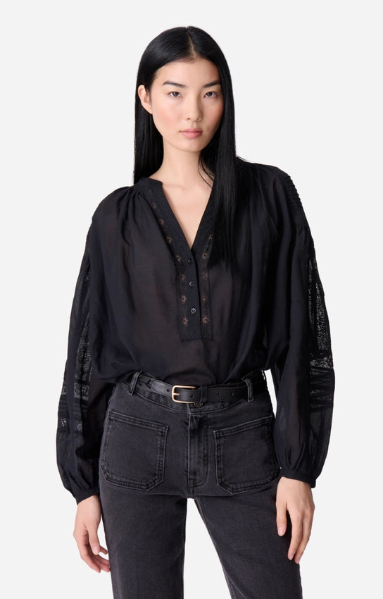 Chemise Nipoa Dentelle Noir