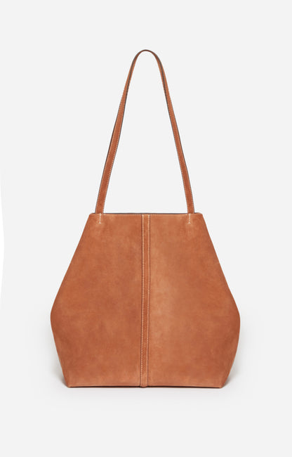 Cabas Daily Cuir Velours Biscuit