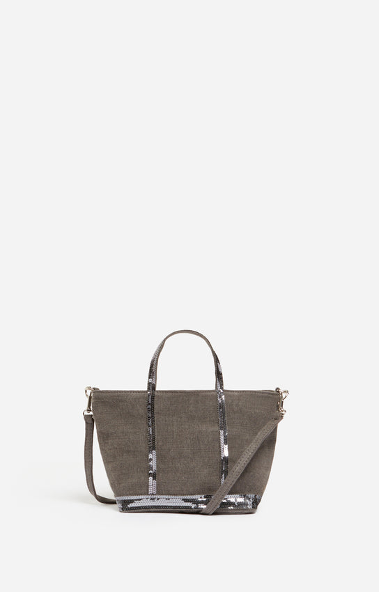 Sac Cabas XS Lin Zip Granit