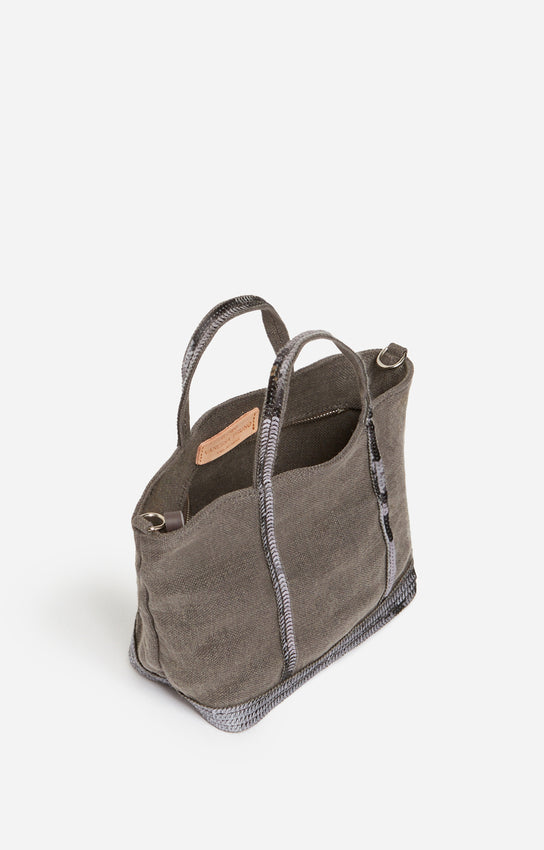 Sac Cabas XS Lin Zip Granit