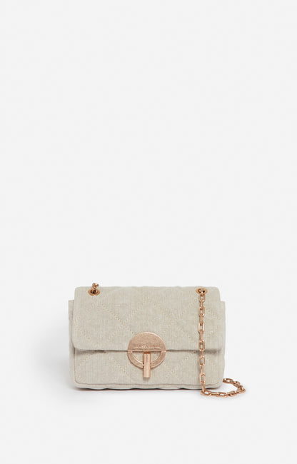 Sac Moon MM Lin Matelassé Sable