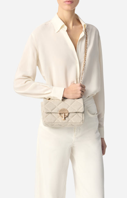 Sac Moon MM Lin Matelassé Sable