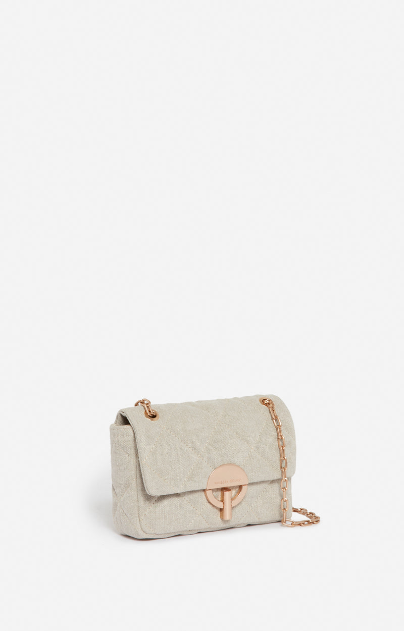 Sac Moon MM Lin Matelassé Sable