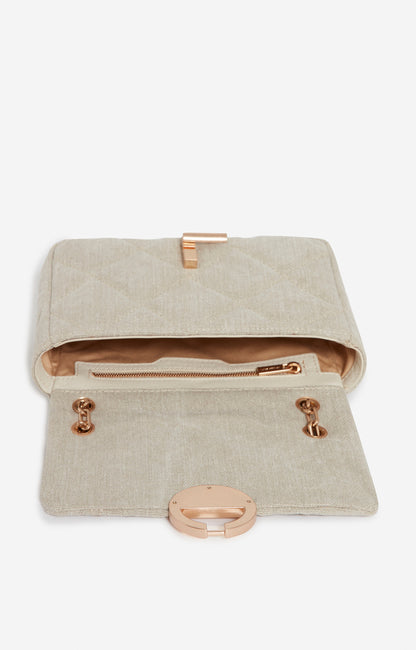 Sac Moon MM Lin Matelassé Sable