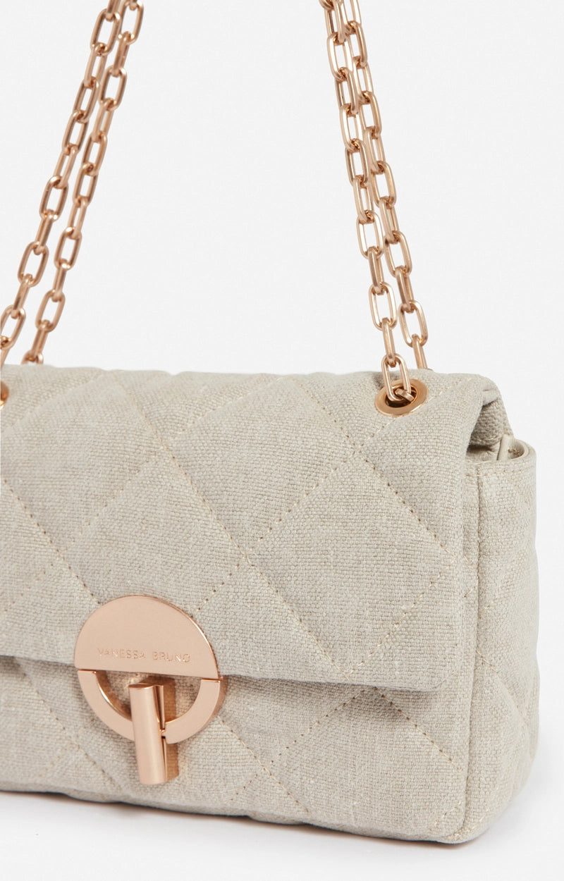Sac Moon MM Lin Matelassé Sable