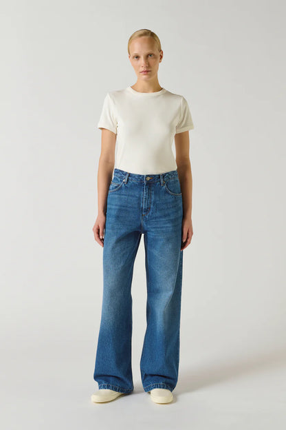 Jean Calvin Denim Bleu Délavé