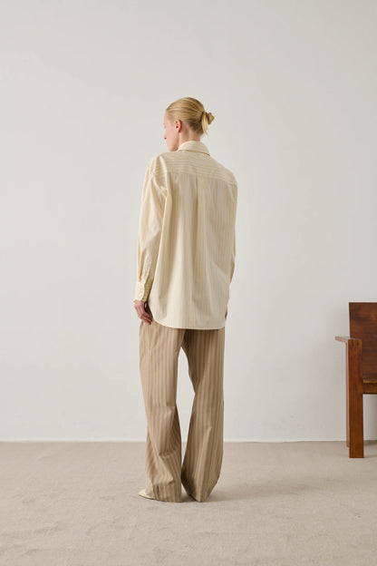 Chemise Carlotta Jaune Ecru