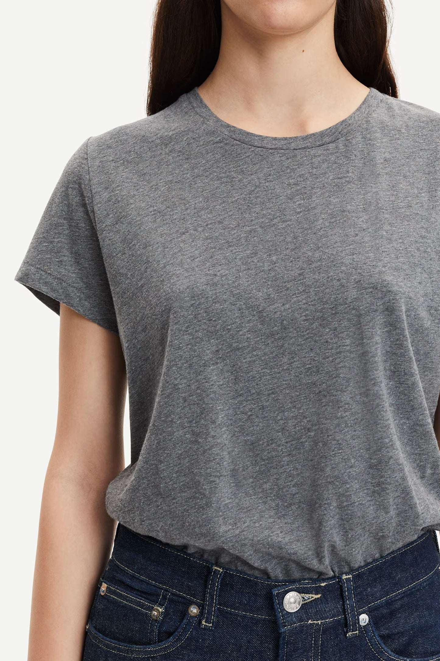 T-shirt Solly Solid Grey Mel