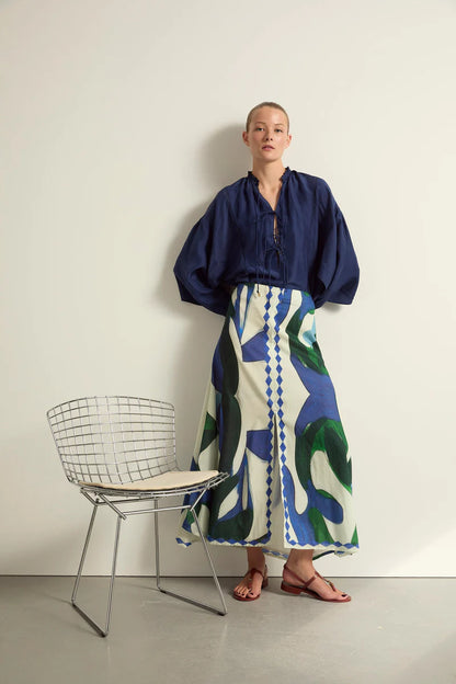 Jupe Pao Cactus Lapis Blue