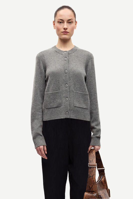 Cardigan Saelif Dark Grey Mel