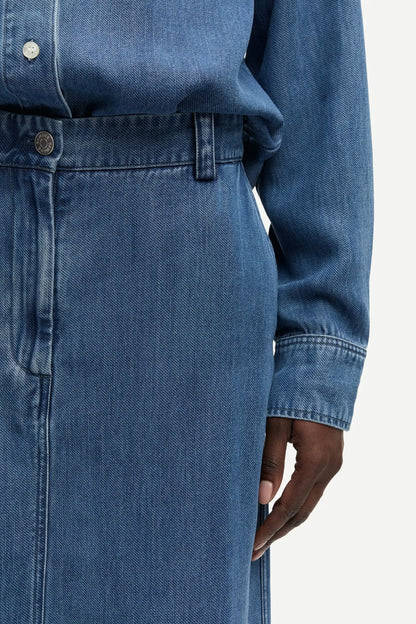 Jupe Satove Medium Denim Blue