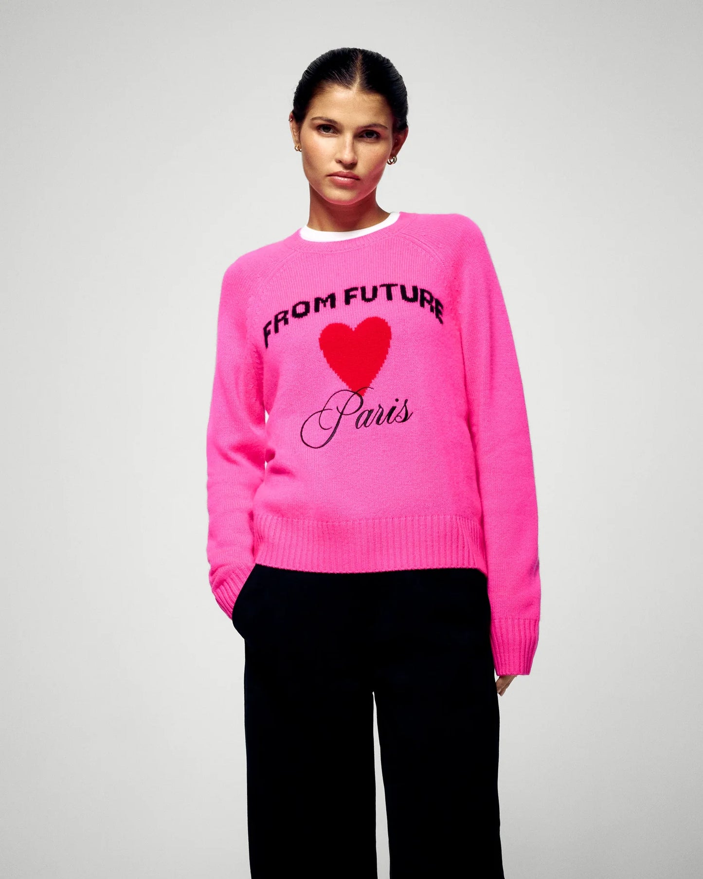 Pull Col Rond Future Cosmik Pink