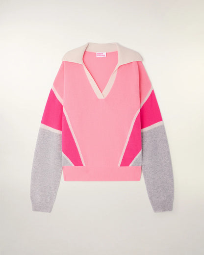 Pull Col Polo Star Pink