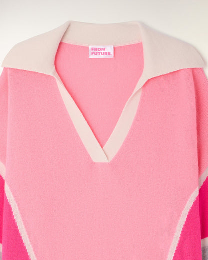 Pull Col Polo Star Pink