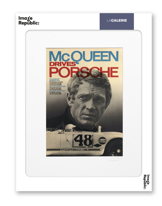 Affiche 30x40 Mcqueen Porsche