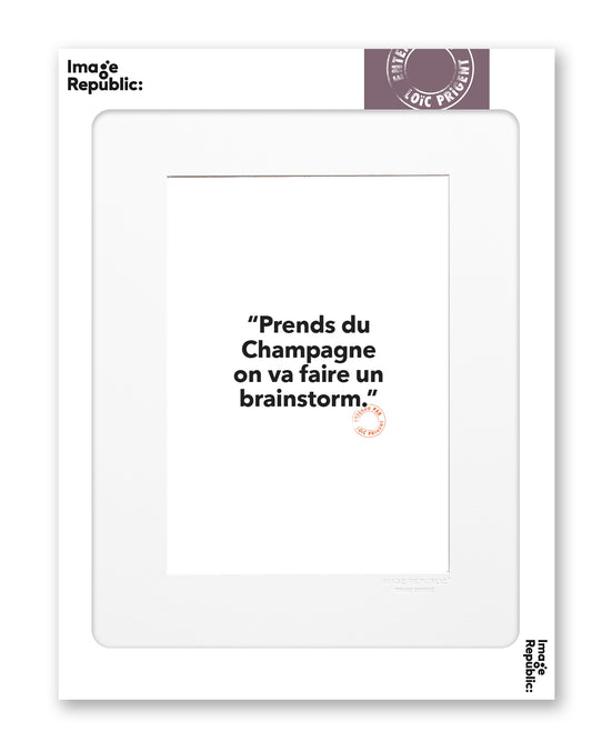 Affiche 30x40 L.Prigent - Brainstorm