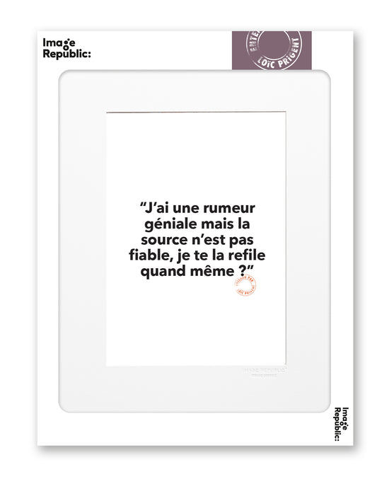 Affiche 30x40 L.Prigent - Rumeur Geniale