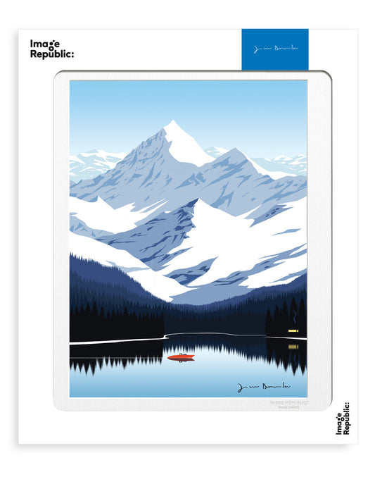 Affiche 30x40 J.Brooks - Cabine En Montagne