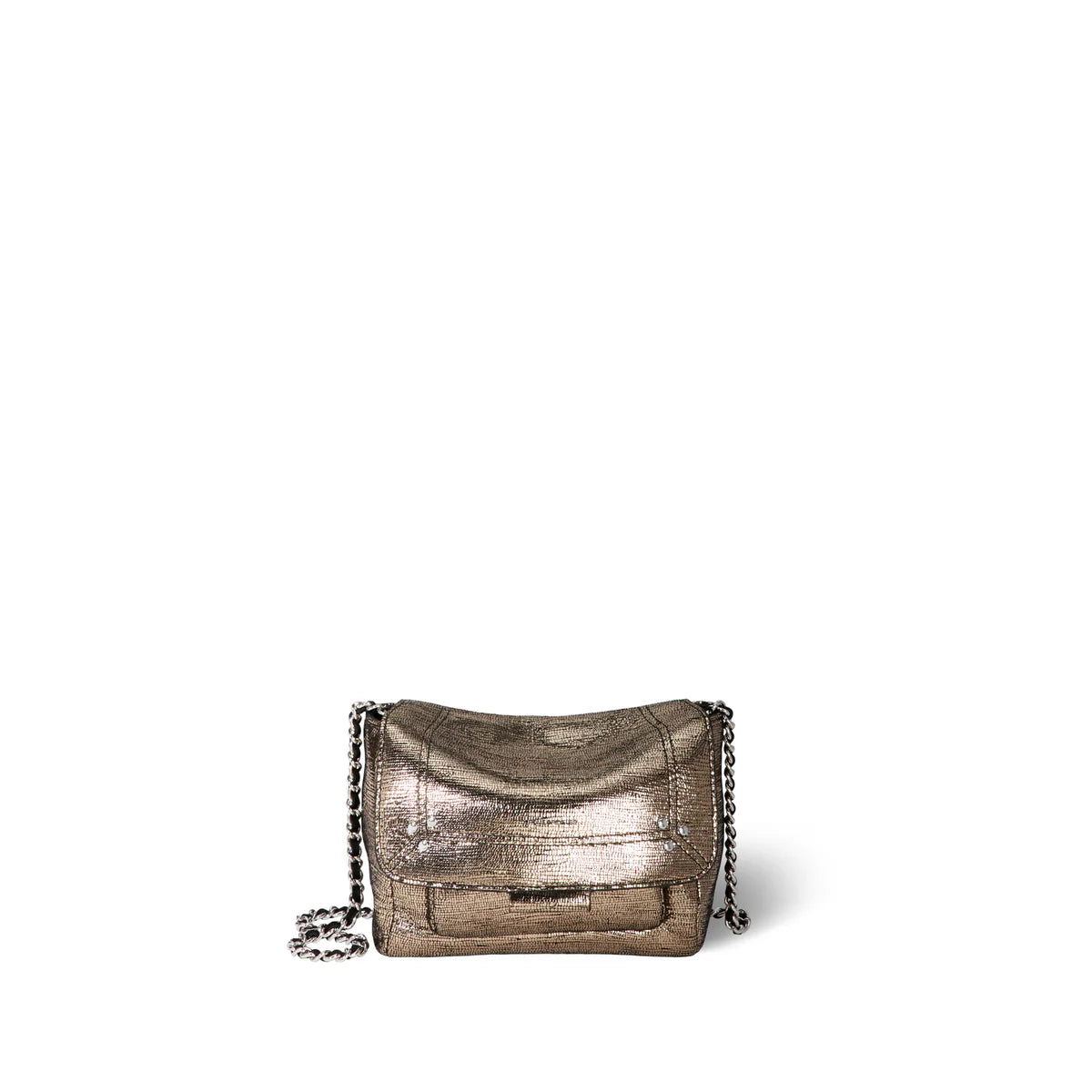 Sac Lulu S Chèvre Lamé Champagne