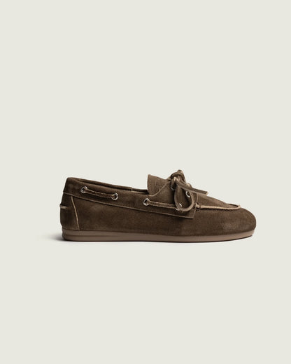 Mocassins Bateau Daim Dark Brown