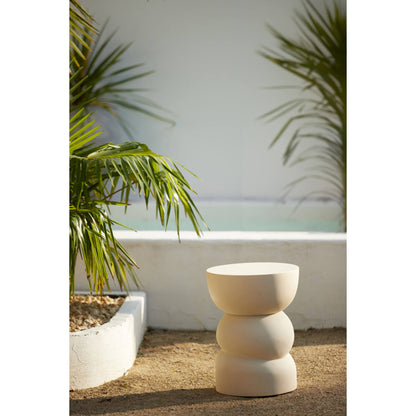 Table D'Appoint Azalio Crème 35x45cm