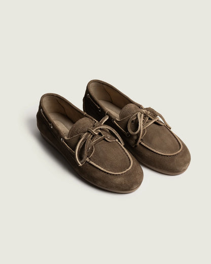 Mocassins Bateau Daim Dark Brown