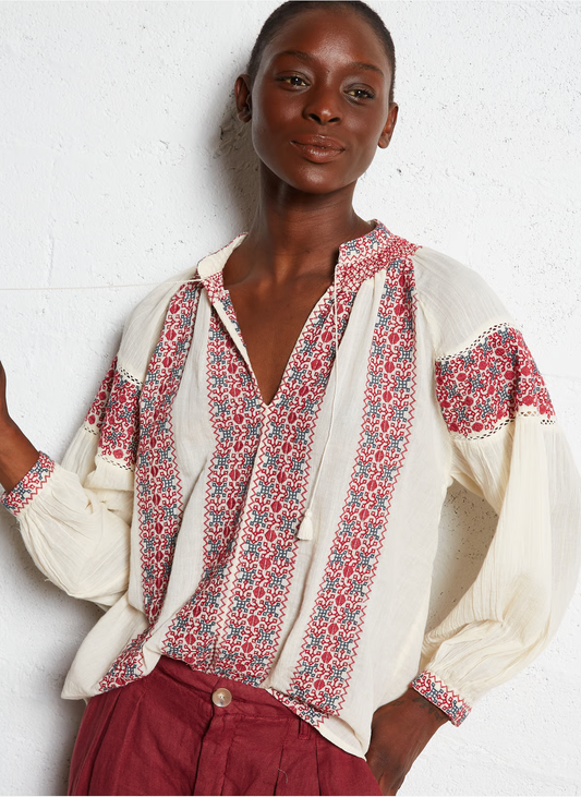 Chemise Dion Red Wine