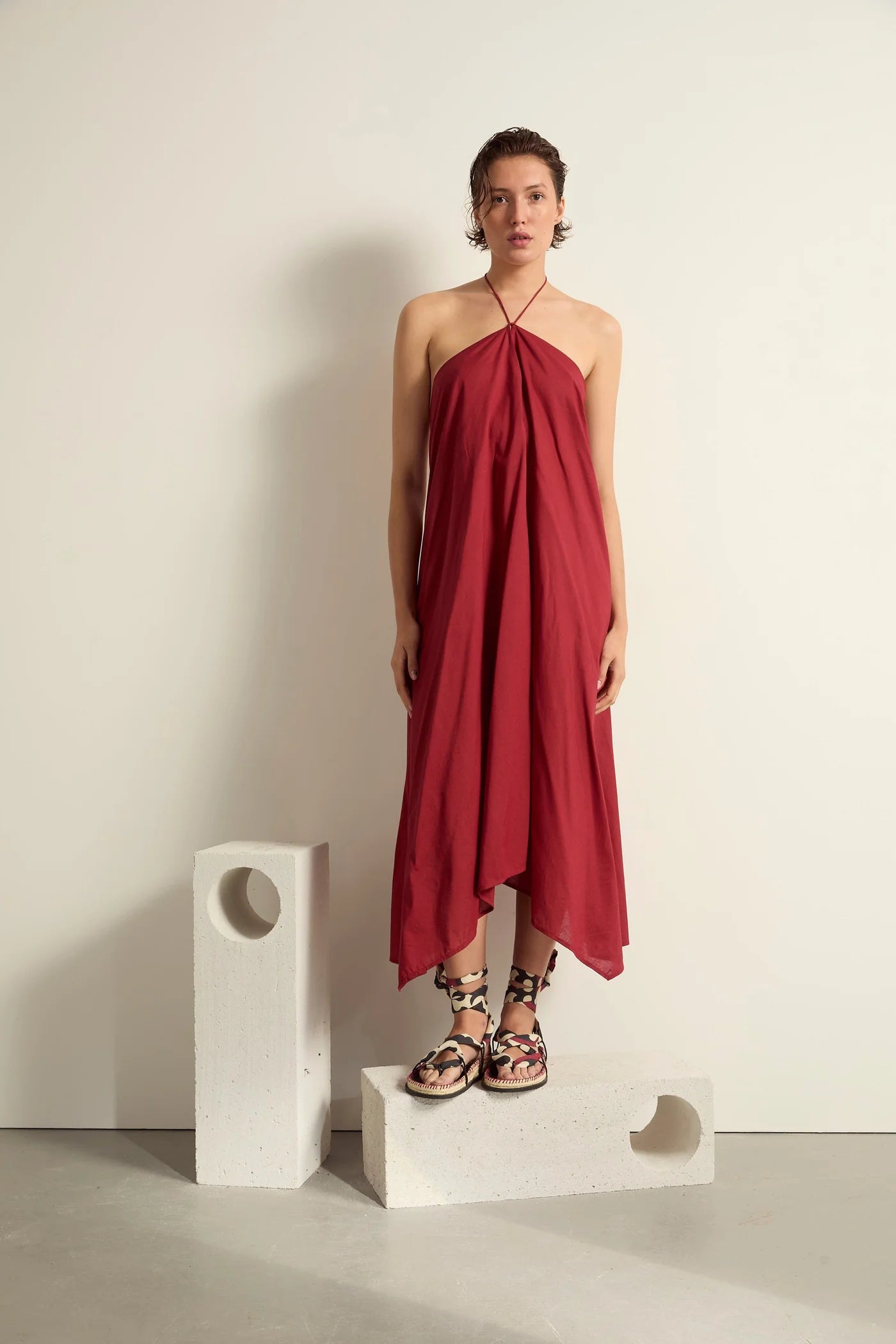 Robe Ivina Coton Red Wine