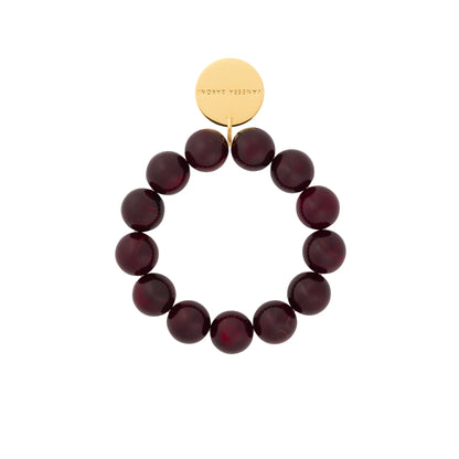 Bracelet Beads Flex Bordeaux Marble