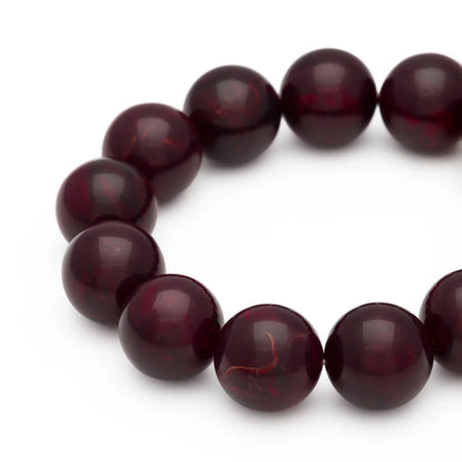 Bracelet Beads Flex Bordeaux Marble
