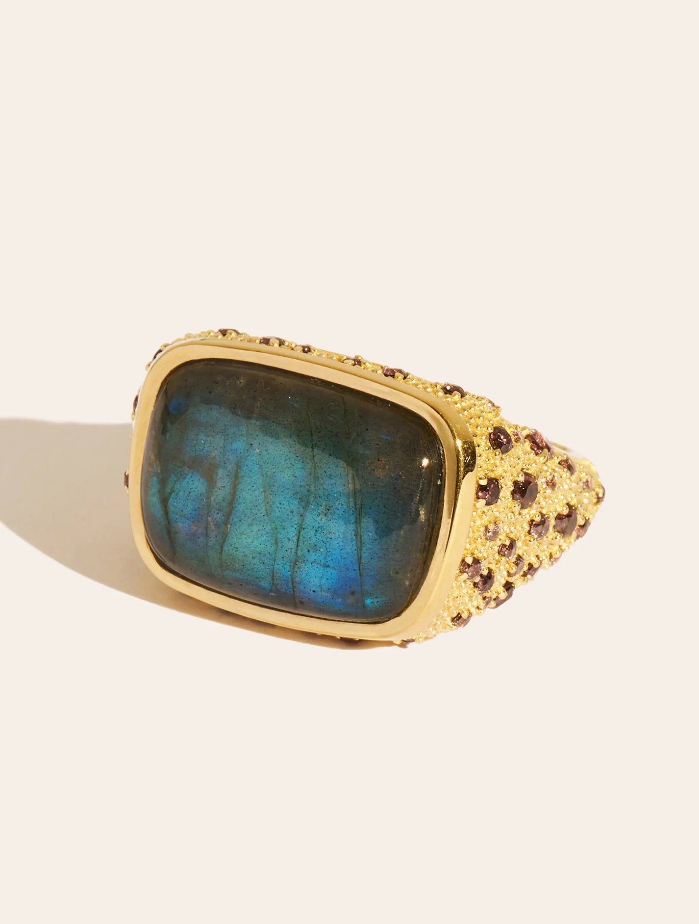 Bague Empreinte Labradorite