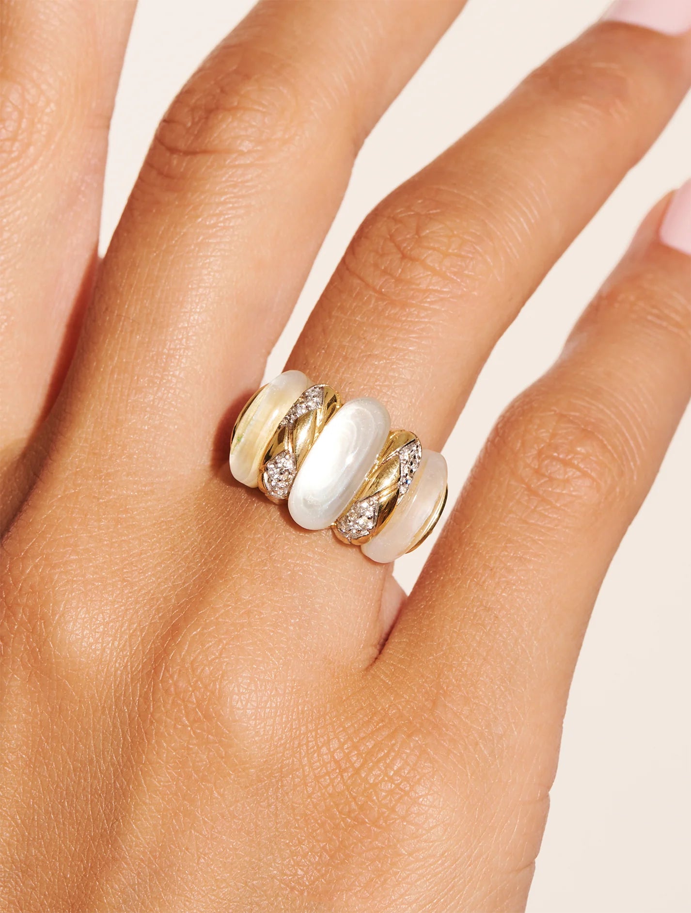 Bague Oro Nacre