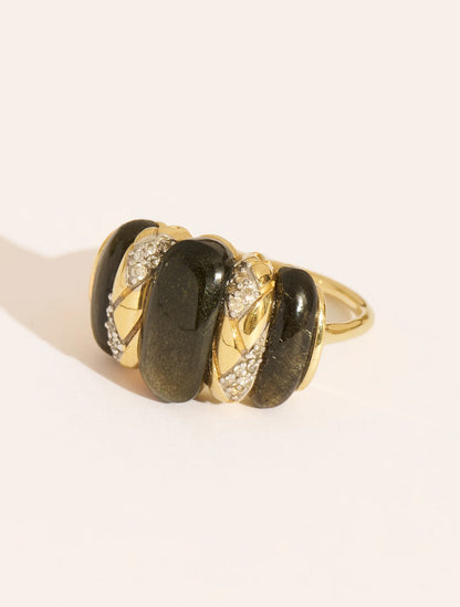 Bague Oro Obsidienne