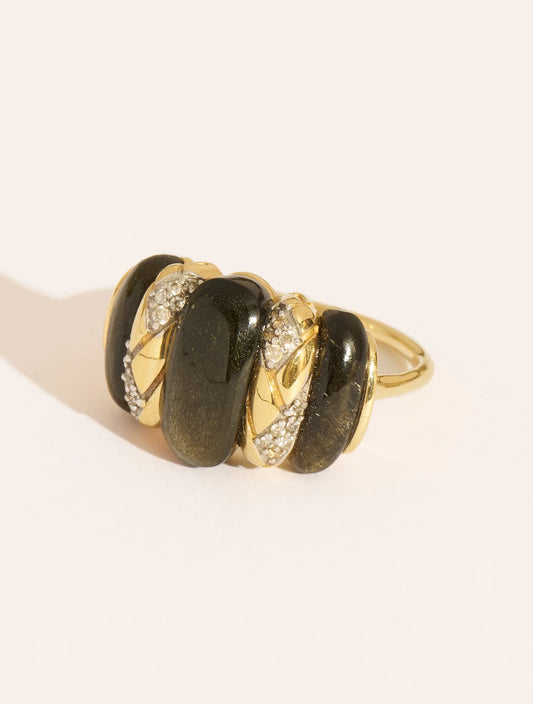 Bague Oro Obsidienne