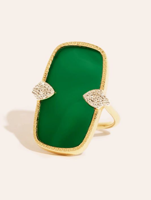 Bague Sangha Onyx Vert