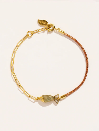 Bracelet Poisson Beige Labradorite