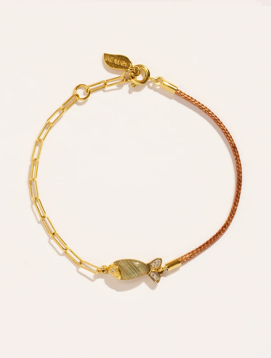 Bracelet Poisson Beige Labradorite