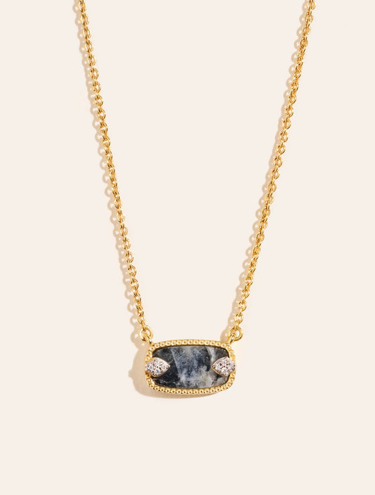 Collier Sangha Onyx Pierre De Lune