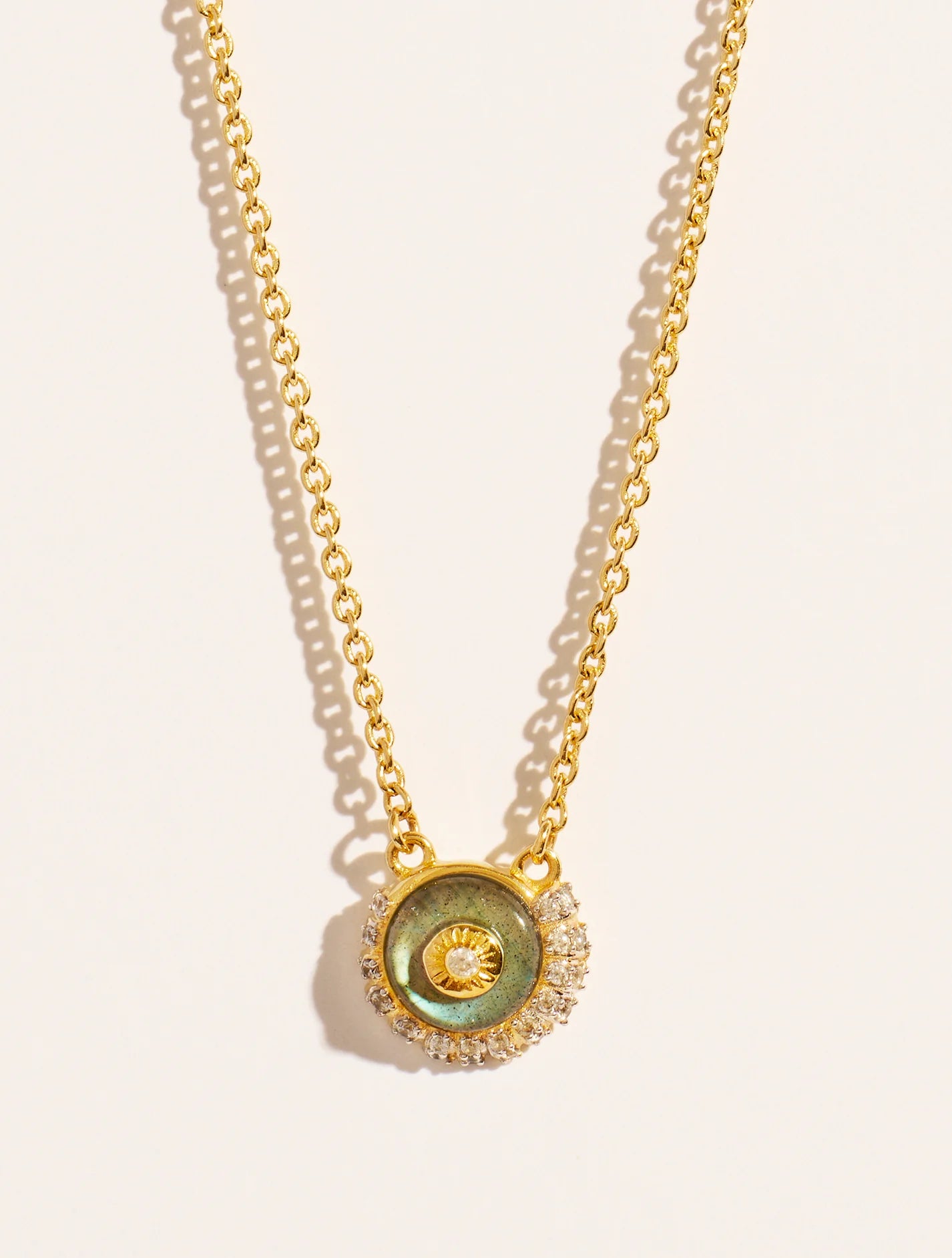 Collier Coquillage Labradorite