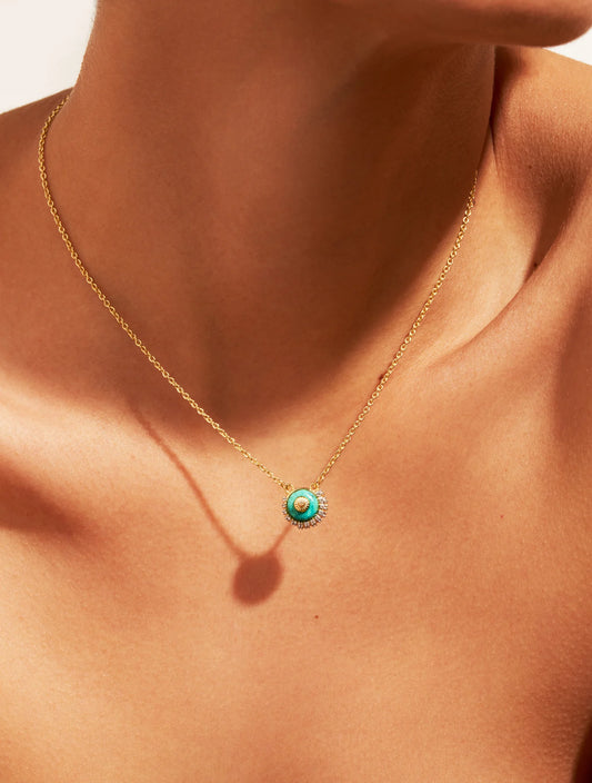 Collier Coquillage Turquoise