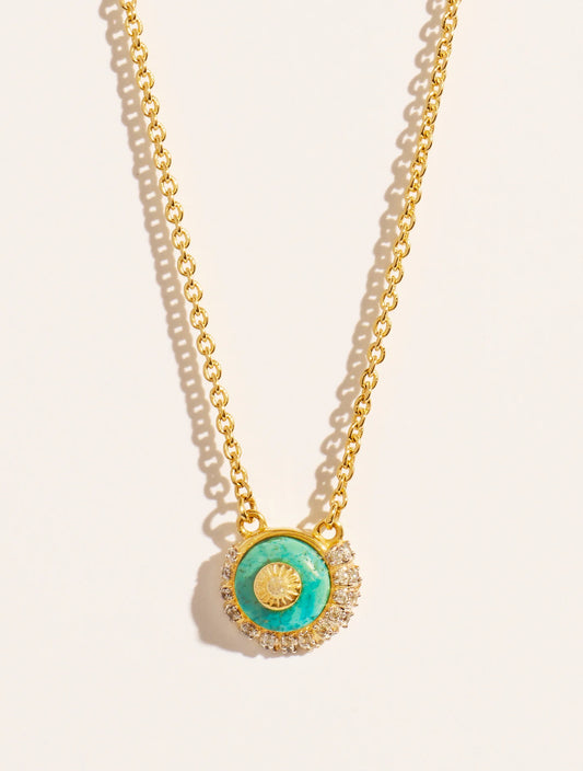 Collier Coquillage Turquoise