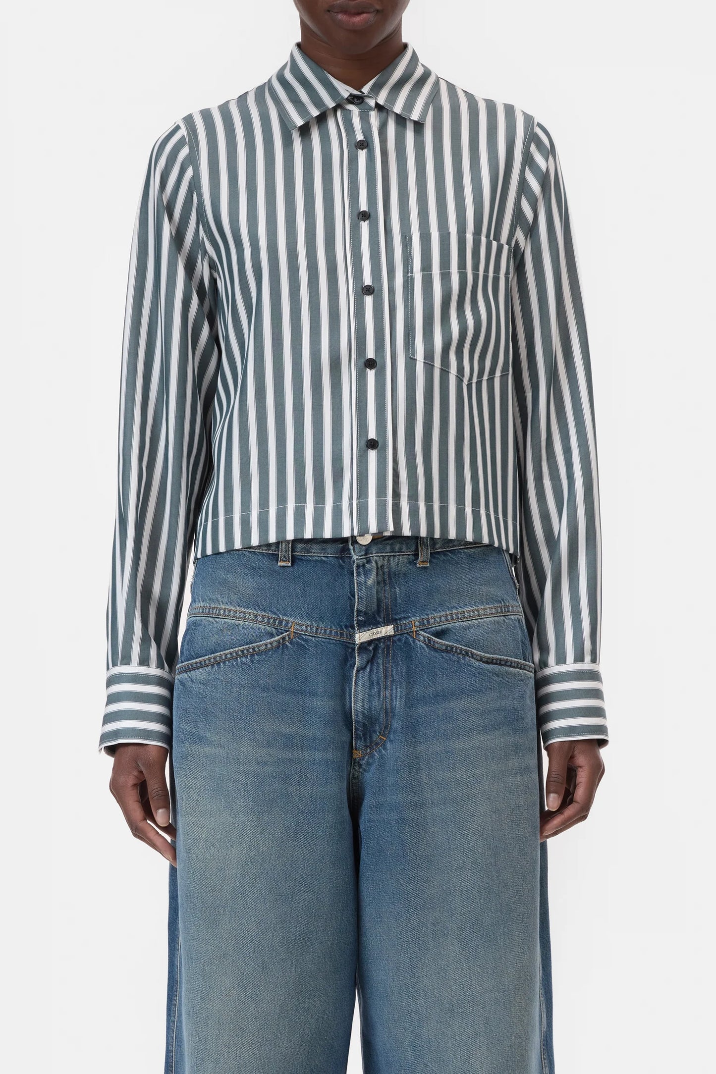 Chemise Classic Cropped Royal Green