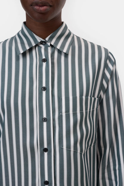 Chemise Classic Cropped Royal Green