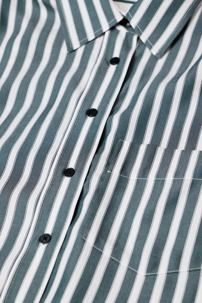 Chemise Classic Cropped Royal Green