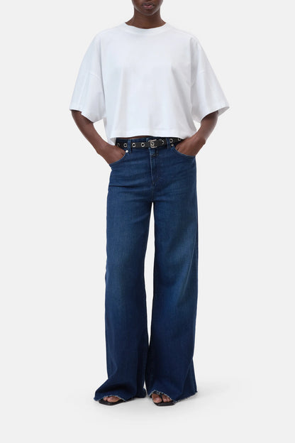 T-shirt Deep Yoke White