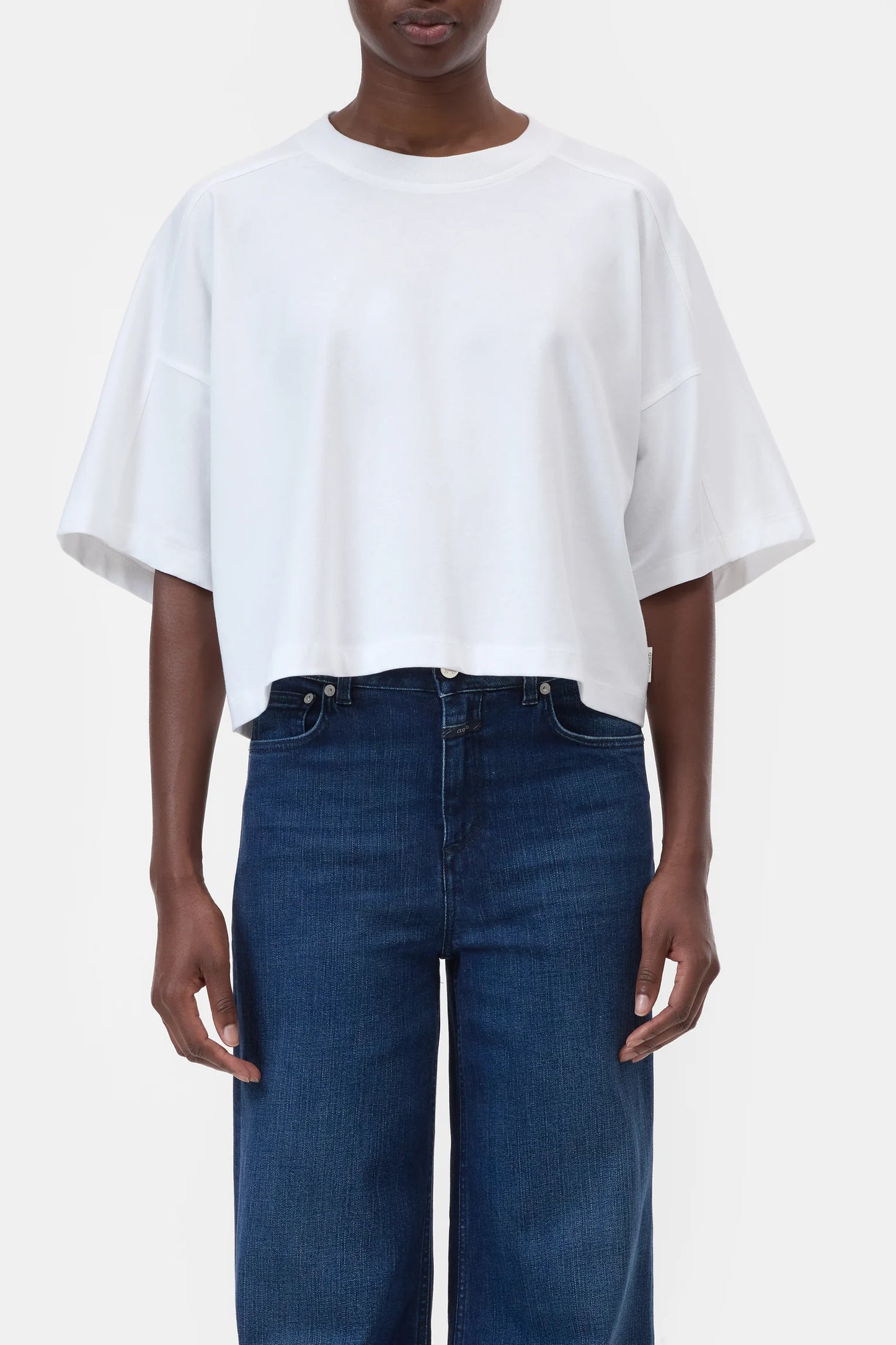 T-shirt Deep Yoke White