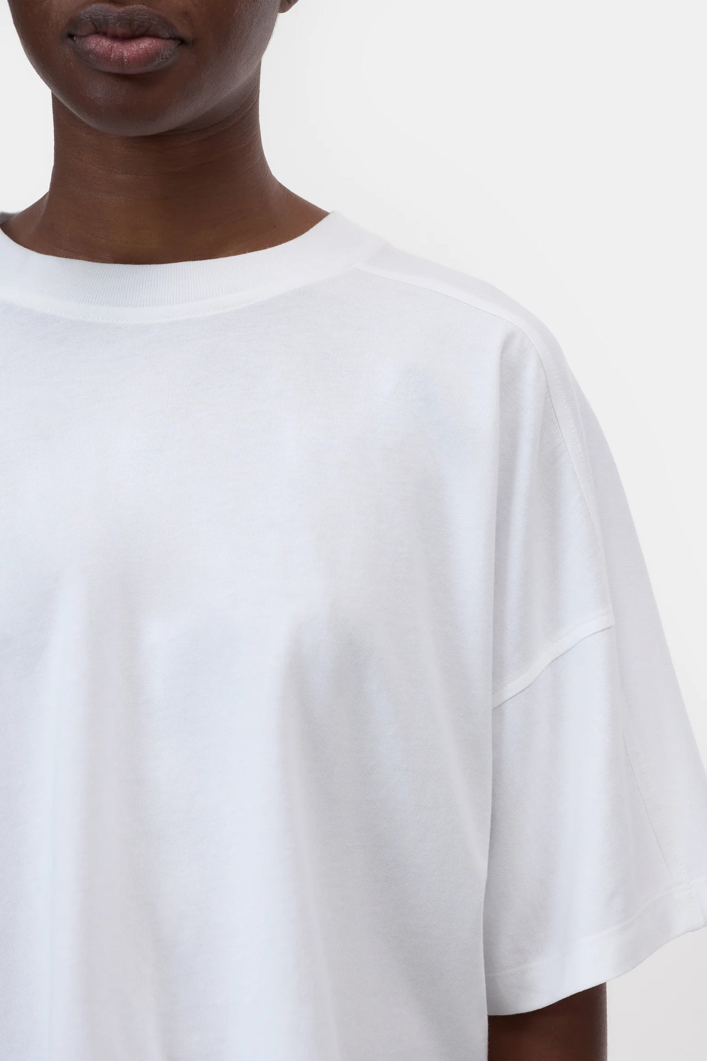 T-shirt Deep Yoke White
