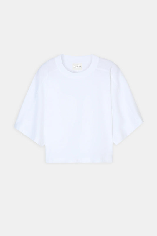T-shirt Deep Yoke White