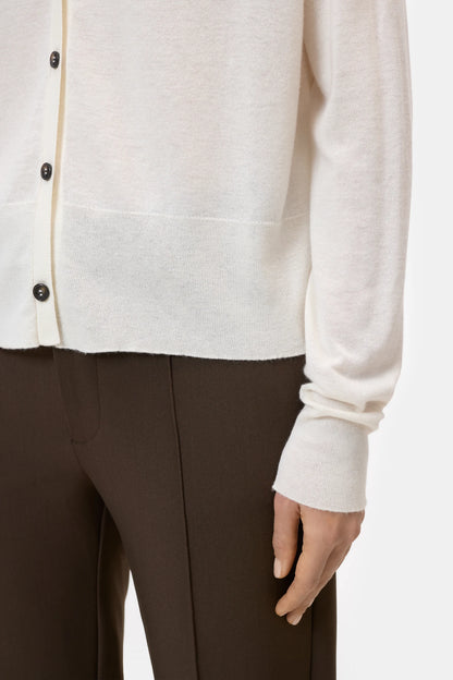 Cardigan Cropped V Witherit Beige