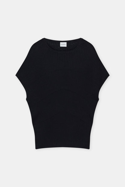 Pull Manches Chauve Souris Noir